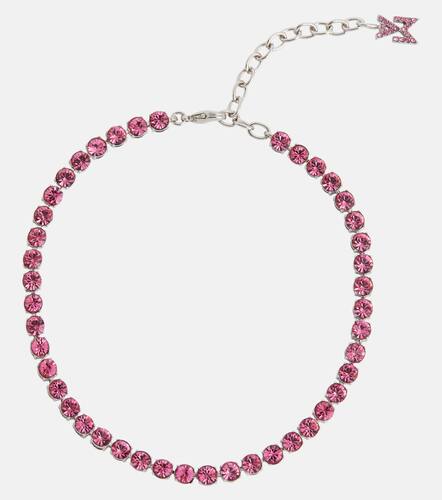 Tennis crystal-embellished anklet - Amina Muaddi - Modalova