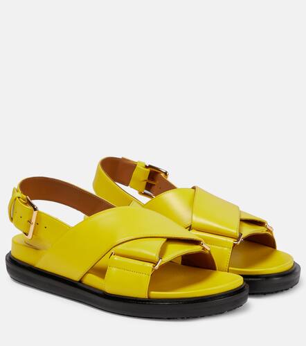 Marni Sandales Fussbett en cuir - Marni - Modalova