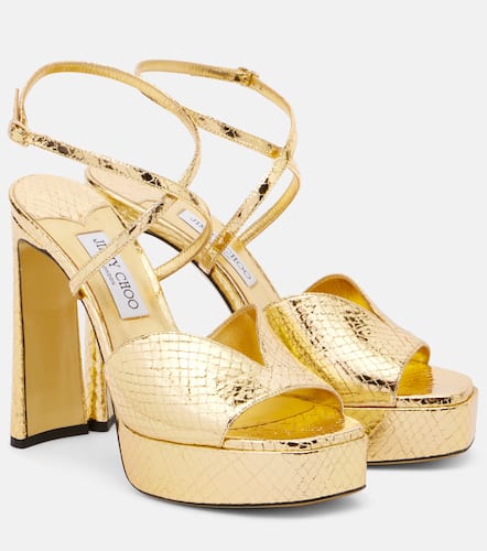 Sandales Karli 125  plateau en cuir - Jimmy Choo - Modalova