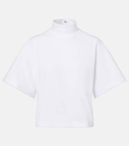 AlaÃ¯a High-neck cotton jersey T-shirt - Alaia - Modalova
