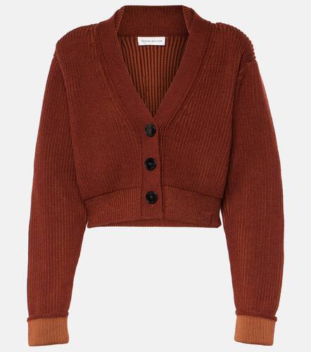 Cropped wool-blend cardigan - Victoria Beckham - Modalova