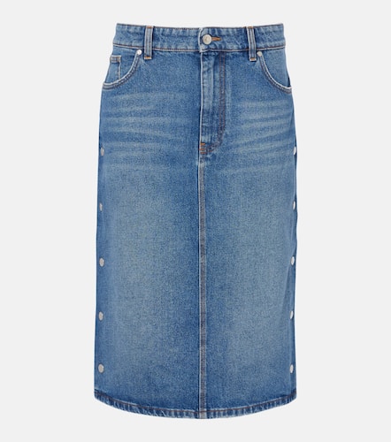 Mid-rise denim pencil skirt - Stella McCartney - Modalova