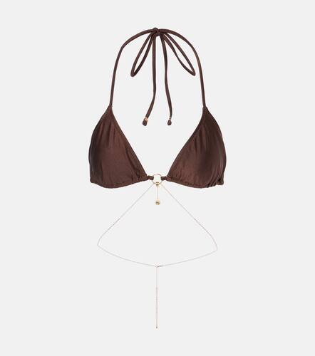 Chain-detail triangle bikini top - Bananhot - Modalova