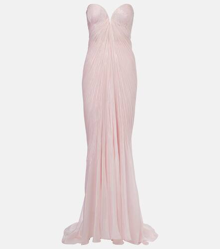 Meilien pleated silk-blend chiffon gown - Maria Lucia Hohan - Modalova