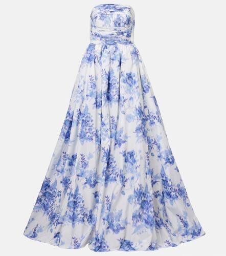Floral taffeta bustier gown - Carolina Herrera - Modalova
