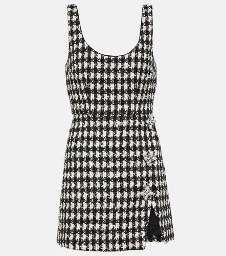 Checked boucle minidress - Self-Portrait - Modalova