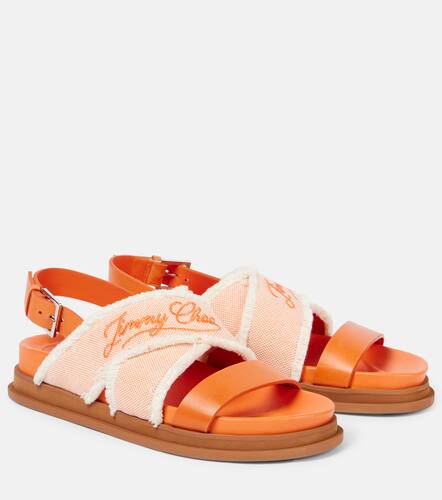 Sandales Joa en toile et cuir - Jimmy Choo - Modalova