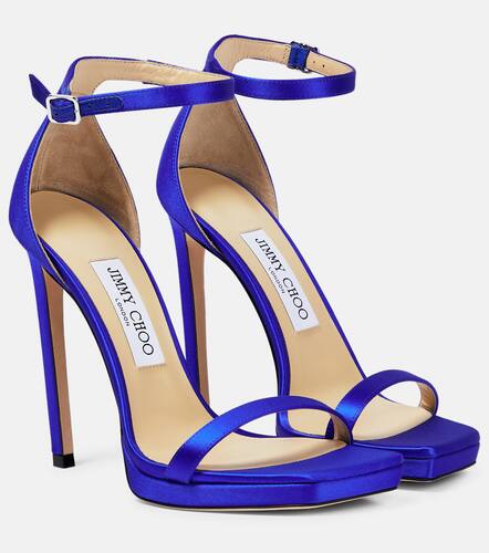 Sandales Alva 120 en satin - Jimmy Choo - Modalova