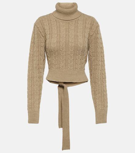 Cropped wool-blend sweater - MM6 Maison Margiela - Modalova