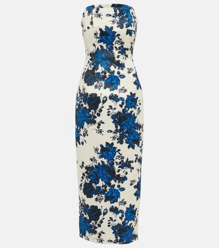 Vestido midi Yulie de tafetÃ¡n floral - Emilia Wickstead - Modalova