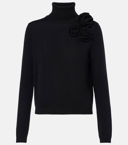 Floral-applique turtleneck sweater - Jardin des Orangers - Modalova