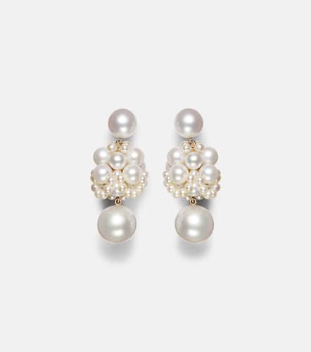 Dora Perle 14kt drop earrings with pearls - Sophie Bille Brahe - Modalova