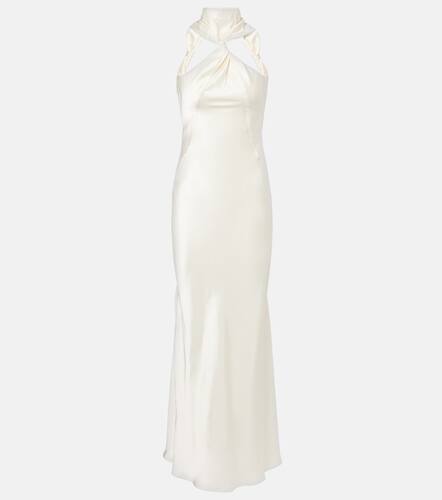 The Attico Robe longue en satin - The Attico - Modalova