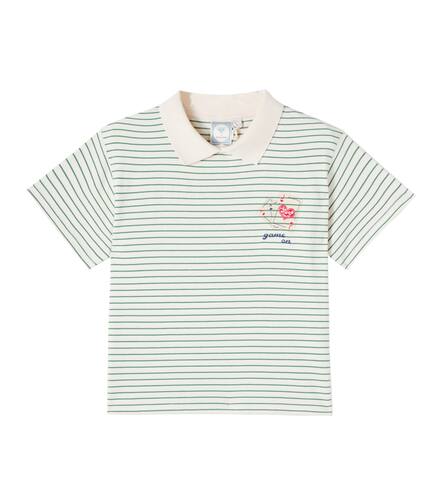 X RHW striped cotton jersey polo shirt - Konges Slojd - Modalova
