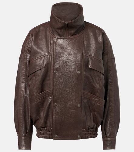 Saint Laurent Leather bomber jacket - Saint Laurent - Modalova