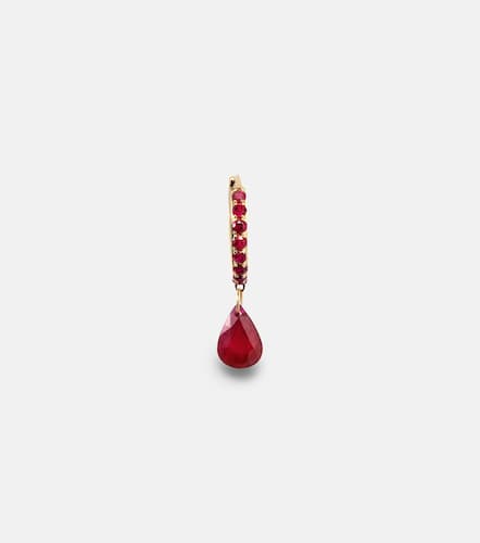 Piercing 18kt single earring with ruby - Persee - Modalova