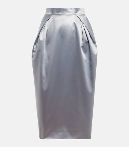 Satin draped midi skirt - Maison Margiela - Modalova
