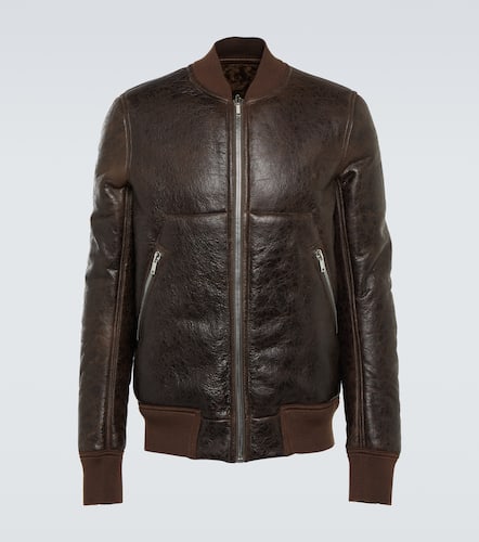 Veste bomber en cuir et shearling - Rick Owens - Modalova