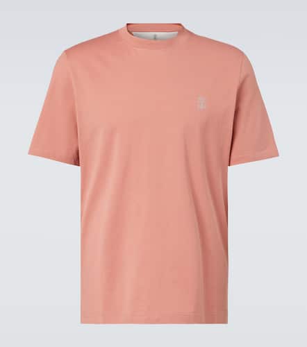 T-shirt en coton  logo - Brunello Cucinelli - Modalova