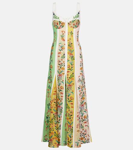 Floral linen-blend maxi dress - Farm Rio - Modalova