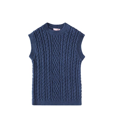 Alvaro cable-knit virgin wool sweater vest - La Coqueta - Modalova