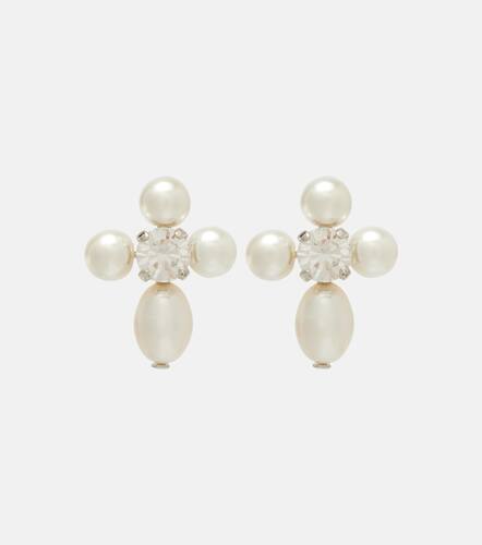 Pebble pearl and crystal-embellished earrings - Simone Rocha - Modalova