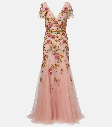 Polina embroidered tulle gown - Costarellos - Modalova