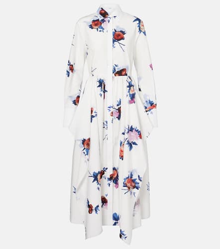 Vestido camisero de popelÃ­n de algodÃ³n floral - Erdem - Modalova