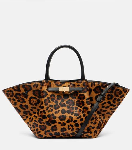 New York Midi leopard-print calf hair tote bag - DeMellier - Modalova