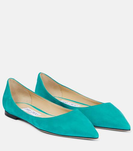 Jimmy Choo Ballerines Love en daim - Jimmy Choo - Modalova