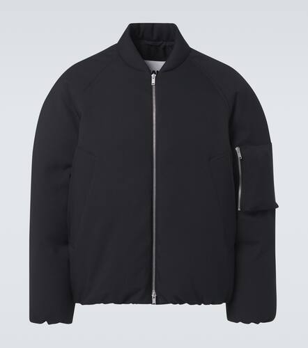 Oversized gabardine down jacket - Jil Sander - Modalova