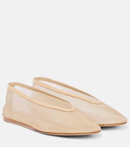 Luna leather-trimmed mesh ballet flats - Le Monde Beryl - Modalova