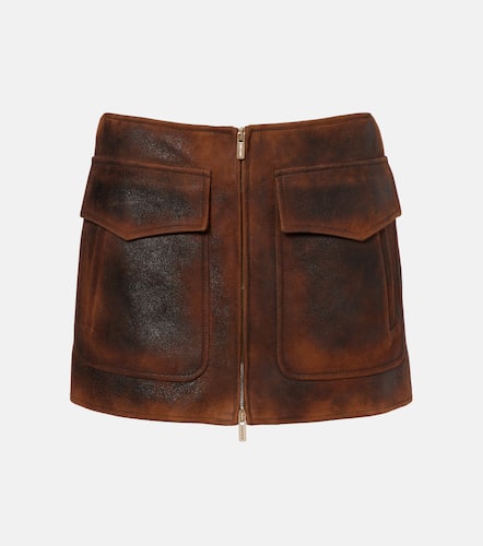 Miu Miu Suede miniskirt - Miu Miu - Modalova