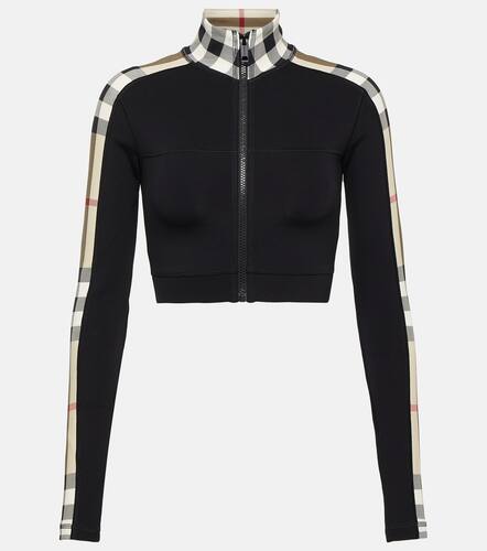 Check technical jersey track jacket - Burberry - Modalova