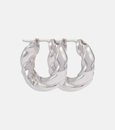 Twisted sterling hoop earrings - Loewe - Modalova