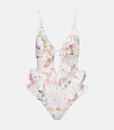 BaÃ±ador con volantes floral - Zimmermann - Modalova