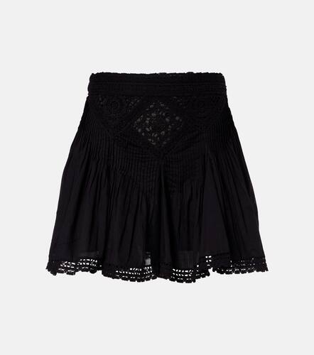 Goldie lace-trimmed cotton miniskirt - Marant Etoile - Modalova
