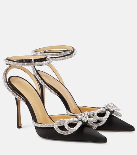 Escarpins Double Bow en satin  cristaux - Mach & Mach - Modalova