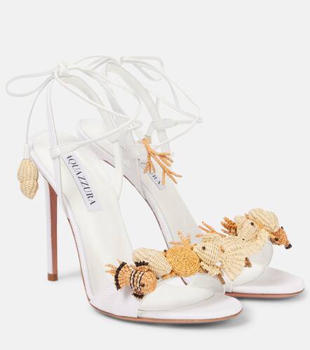 Aquazzura Marea 105 raffia sandals - Aquazzura - Modalova