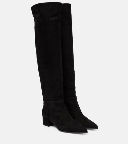 Suede leather knee-high boots - Gianvito Rossi - Modalova