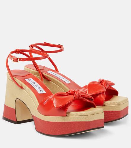 Sandales Ricia 95  plateau en cuir - Jimmy Choo - Modalova