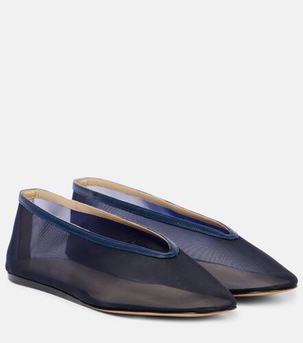 Luna leather-trimmed mesh ballet flats - Le Monde Beryl - Modalova