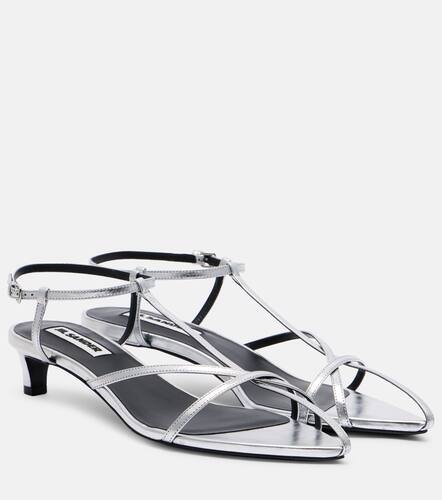 Sandali in pelle metallizzata - Jil Sander - Modalova