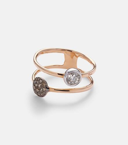 Sabbia 18kt double-ring with diamonds - Pomellato - Modalova