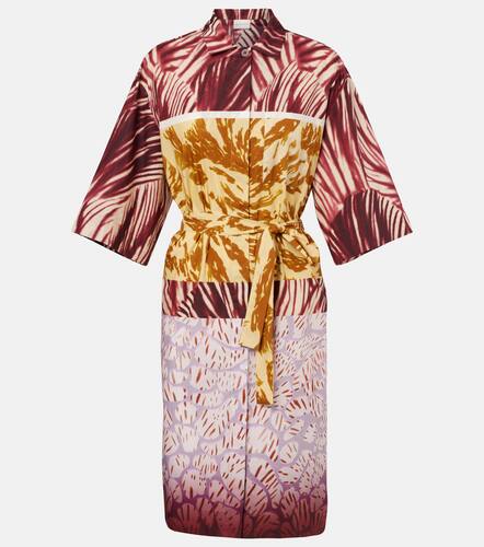 Printed cotton poplin shirt dress - Dries Van Noten - Modalova