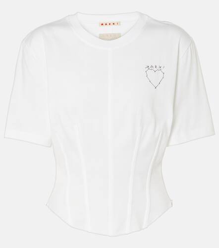 Marni T-shirt brod en coton - Marni - Modalova