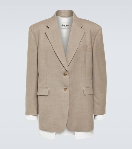 Miu Miu Wool gabardine blazer - Miu Miu - Modalova