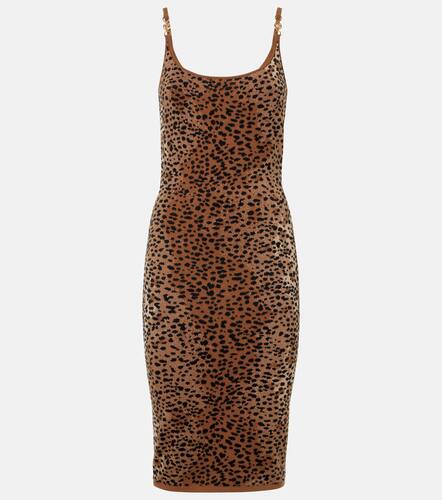 Medusa '95 knitted leopard-print midi dress - Versace - Modalova