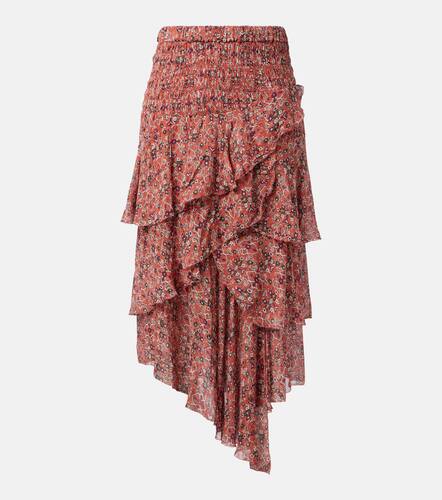 Printed ruched ruffled midi skirt - Marant Etoile - Modalova
