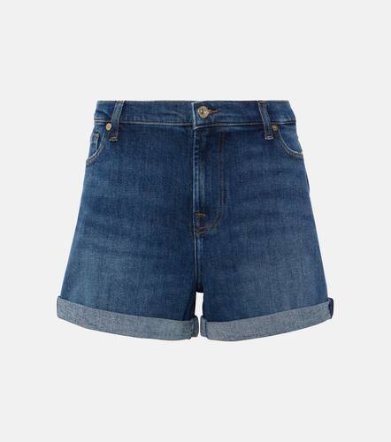 Mid-rise denim shorts - 7 For All Mankind - Modalova